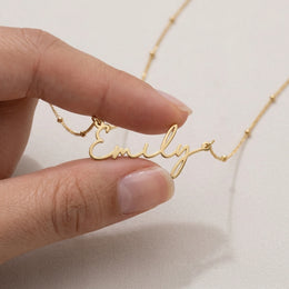 Emily Name Necklace | 18ct Gold, Silver & Vermeil | Ready to Ship