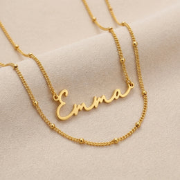 Emma Name Necklace | 18ct Gold, Silver & Vermeil | Ready to Ship