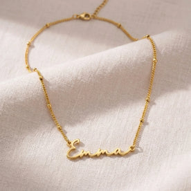 Emma Name Necklace | 18ct Gold, Silver & Vermeil | Ready to Ship