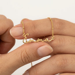 Emma Name Necklace | 18ct Gold, Silver & Vermeil | Ready to Ship