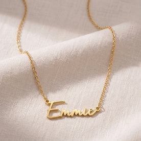 Emmie Name Necklace | 18ct Gold, Silver & Vermeil | Ready to Ship