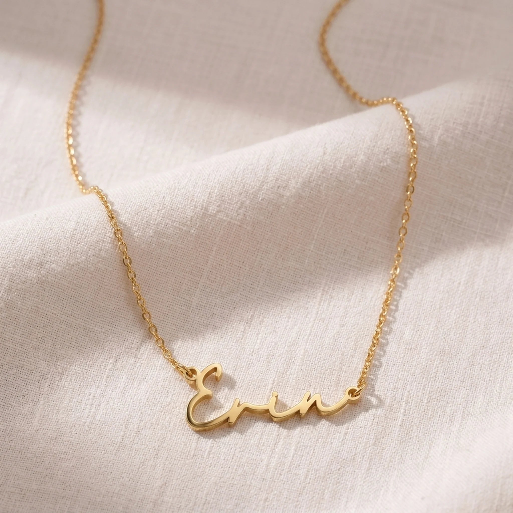 Erin Name Necklace | 18ct Gold, Silver & Vermeil | Ready to Ship