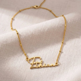 Ethan Name Necklace | 18ct Gold, Silver & Vermeil | Ready to Ship