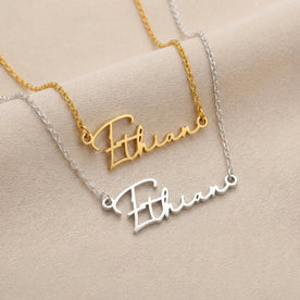 Ethan Name Necklace | 18ct Gold, Silver & Vermeil | Ready to Ship