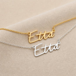 Etta Name Necklace | 18ct Gold, Silver & Vermeil | Ready to Ship