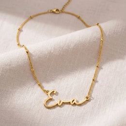 Eva Name Necklace | 18ct Gold, Silver & Vermeil | Ready to Ship