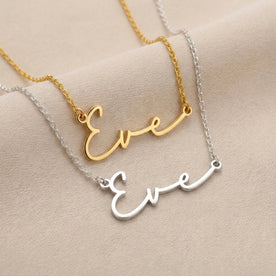 Eve Name Necklace | 18ct Gold, Silver & Vermeil | Ready to Ship