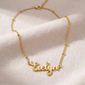 Evelyn Name Necklace | 18ct Gold, Silver & Vermeil | Ready to Ship