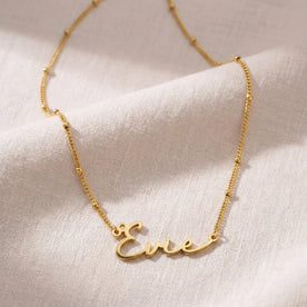 Evie Name Necklace | 18ct Gold, Silver & Vermeil | Ready to Ship