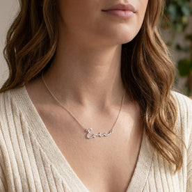 Evie Name Necklace | 18ct Gold, Silver & Vermeil | Ready to Ship