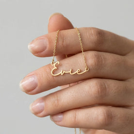 Evie Name Necklace | 18ct Gold, Silver & Vermeil | Ready to Ship