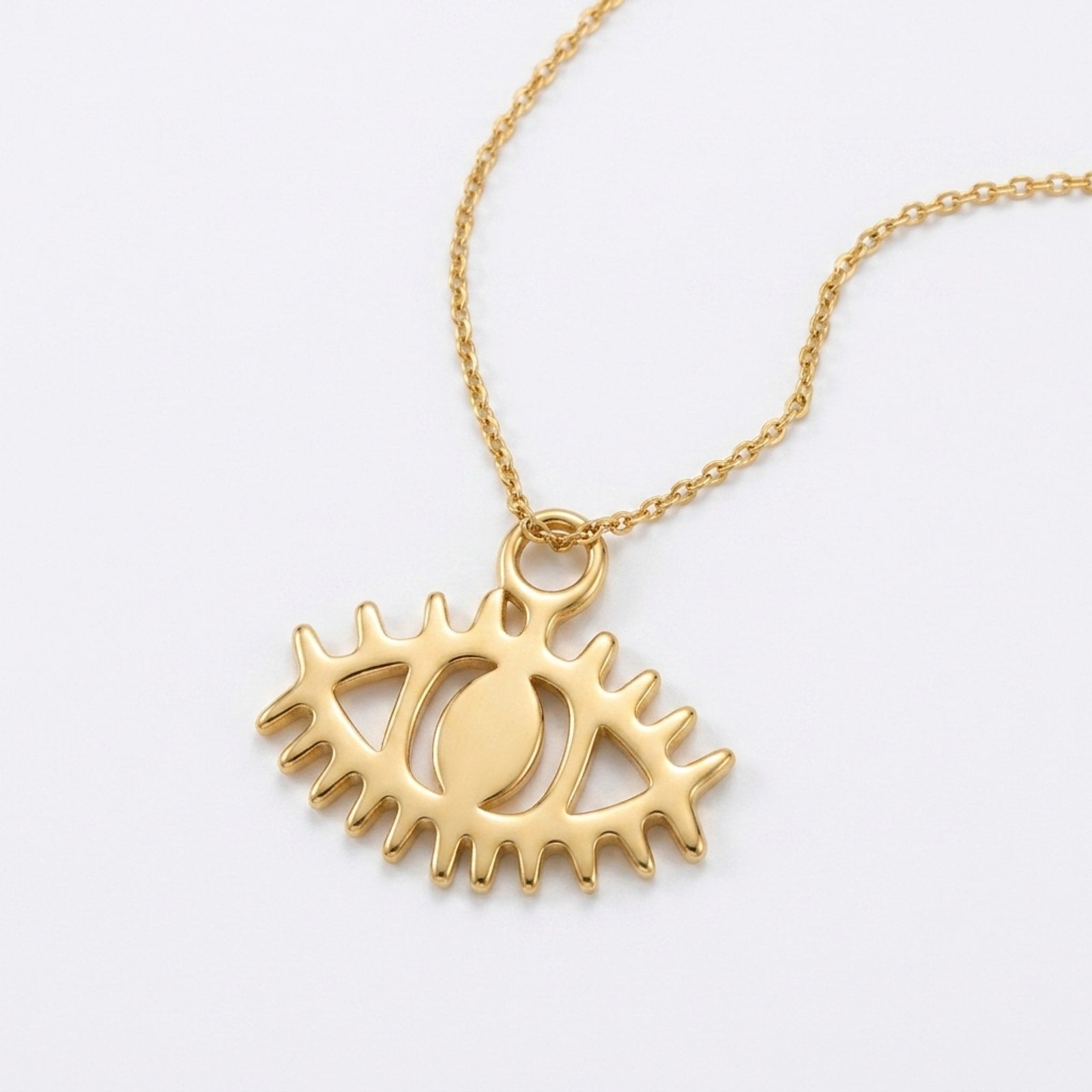 Evil Eye Charm Necklace & Bracelet