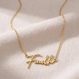 Fiadh Name Necklace | 18ct Gold, Silver & Vermeil | Ready to Ship