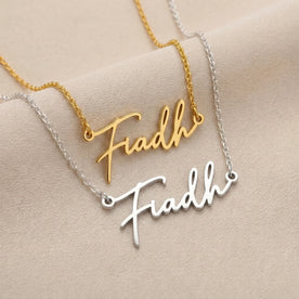 Fiadh Name Necklace | 18ct Gold, Silver & Vermeil | Ready to Ship