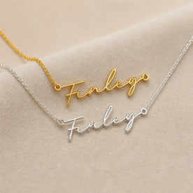 Finley Name Necklace | 18ct Gold, Silver & Vermeil | Ready to Ship
