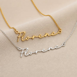 Florence Name Necklace | 18ct Gold, Silver & Vermeil | Ready to Ship