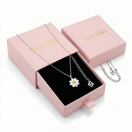Flower Charm Necklace & Bracelet