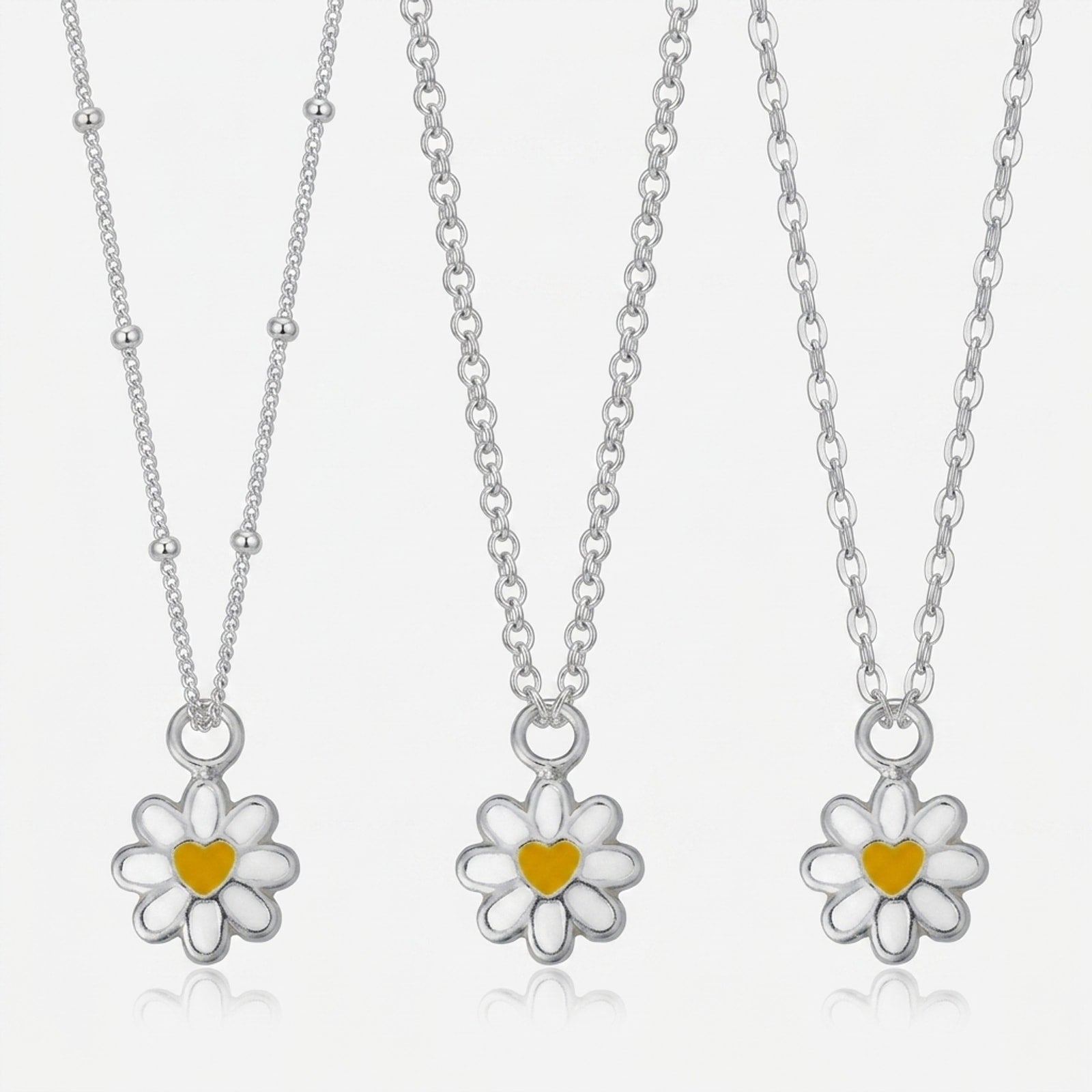 Flower Charm Necklace & Bracelet