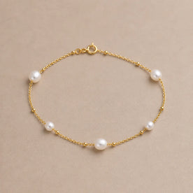 Freshwater Pearl Beaded Bracelet in 14ct Gold or Sterling Silver