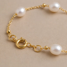 Freshwater Pearl Beaded Bracelet in 14ct Gold or Sterling Silver