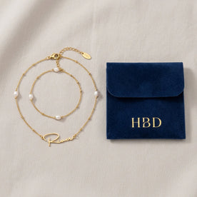 Freshwater Pearl Name Necklace – Personalised Gold or Silver Pearl Necklace, 6 Designs
