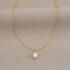 Tiny Freshwater Pearl Necklace – Satellite, Belcher or Anchor Chain Styles