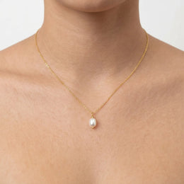 Tiny Freshwater Pearl Necklace – Satellite, Belcher or Anchor Chain Styles