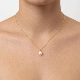 Tiny Freshwater Pearl Necklace – Satellite, Belcher or Anchor Chain Styles
