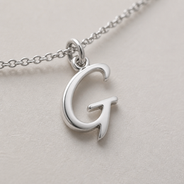 G Bracelet | Initial & Letter G Charm, Gold & Silver