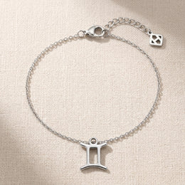 Gemini Zodiac Bracelet | Star Sign Charm, Gold & Silver