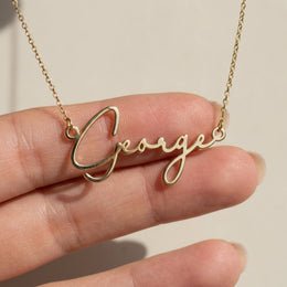 George Name Necklace | 18ct Gold, Silver & Vermeil | Ready to Ship