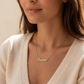Gianna Name Necklace | 18ct Gold, Silver & Vermeil | Ready to Ship