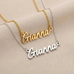Gianna Name Necklace | 18ct Gold, Silver & Vermeil | Ready to Ship