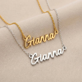 Gianna Name Necklace | 18ct Gold, Silver & Vermeil | Ready to Ship