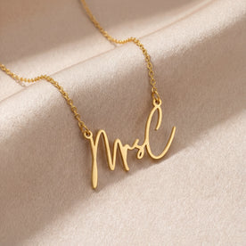 Personalised Mrs Jewellery Set - Necklace, Bracelet & Earrings