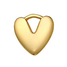 Gigi & Maple Charm Gold Puffy Heart Premium Charm