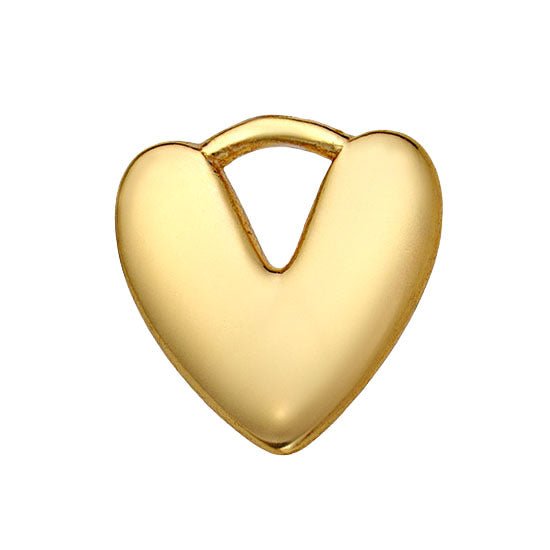 Gigi & Maple Charm Gold Puffy Heart Premium Charm