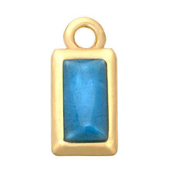 Gigi & Maple Charm Gold Turquoise Premium Charm