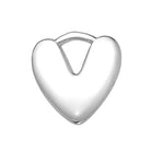 Gigi & Maple Charm Silver Puffy Heart Premium Charm