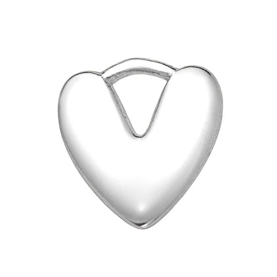 Gigi & Maple Charm Silver Puffy Heart Premium Charm