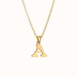 Custom Initial Necklace in Gold, Silver or Vermeil – Custom Letter Pendant by Gigi & Maple