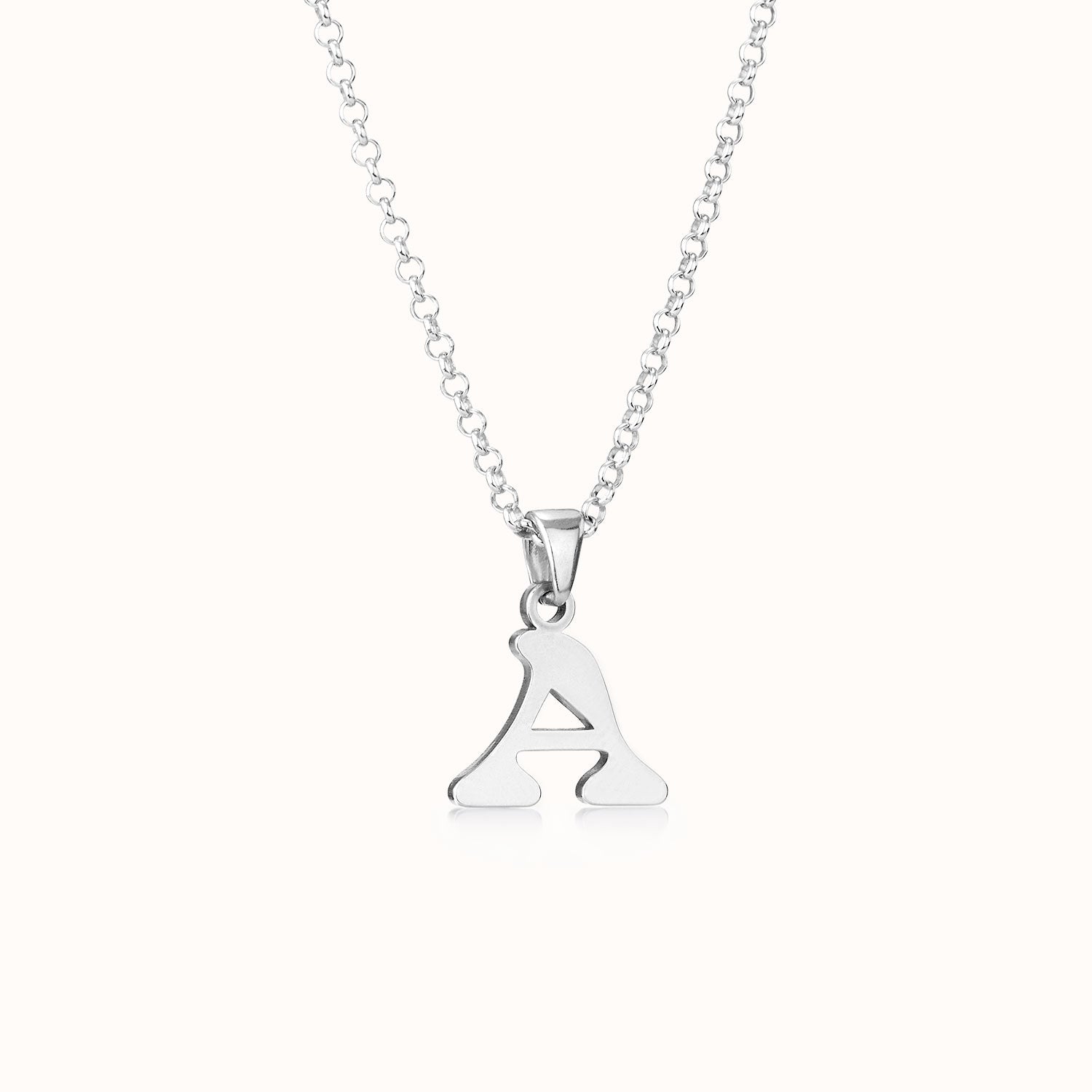 Gigi & Maple Necklace 925 Silver / Style 1 / 16–18" with 2" extender Initial Necklace by G&M