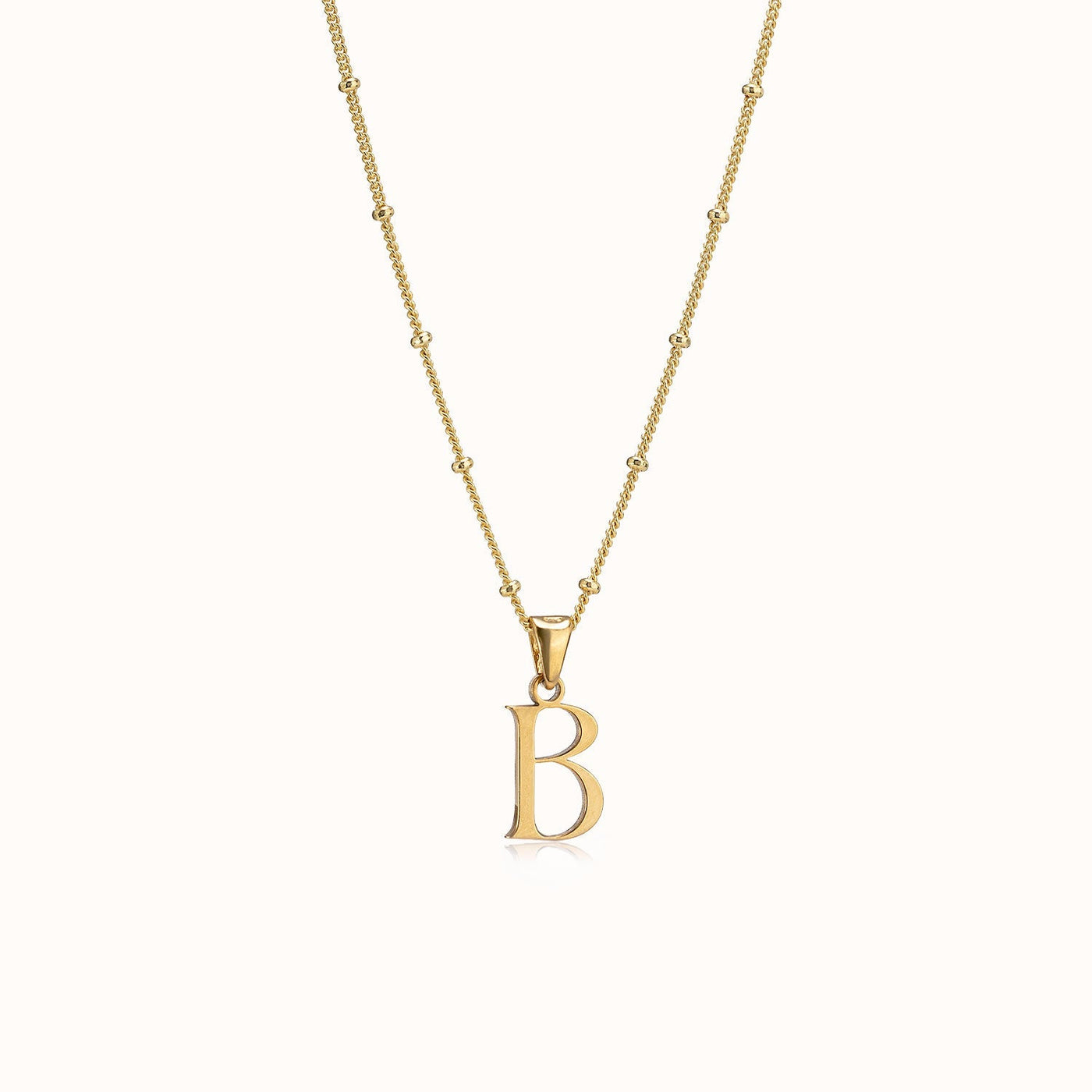 Personalised Initial Necklace – Vermeil, Silver or Gold – Gigi & Maple Jewellery