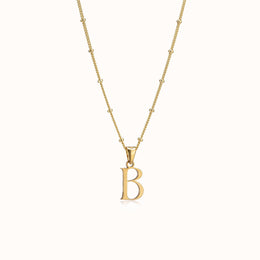Personalised Initial Necklace – Vermeil, Silver or Gold – Gigi & Maple Jewellery