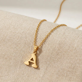 Custom Initial Necklace in Gold, Silver or Vermeil – Custom Letter Pendant by Gigi & Maple