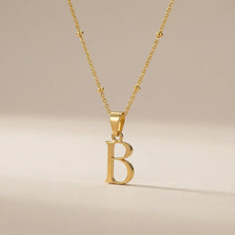 Personalised Initial Necklace – Vermeil, Silver or Gold – Gigi & Maple Jewellery