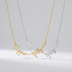 Personalised Multi-Name Necklace – 1 to 5 Custom Names in Gold, Silver or Vermeil by Gigi & Maple