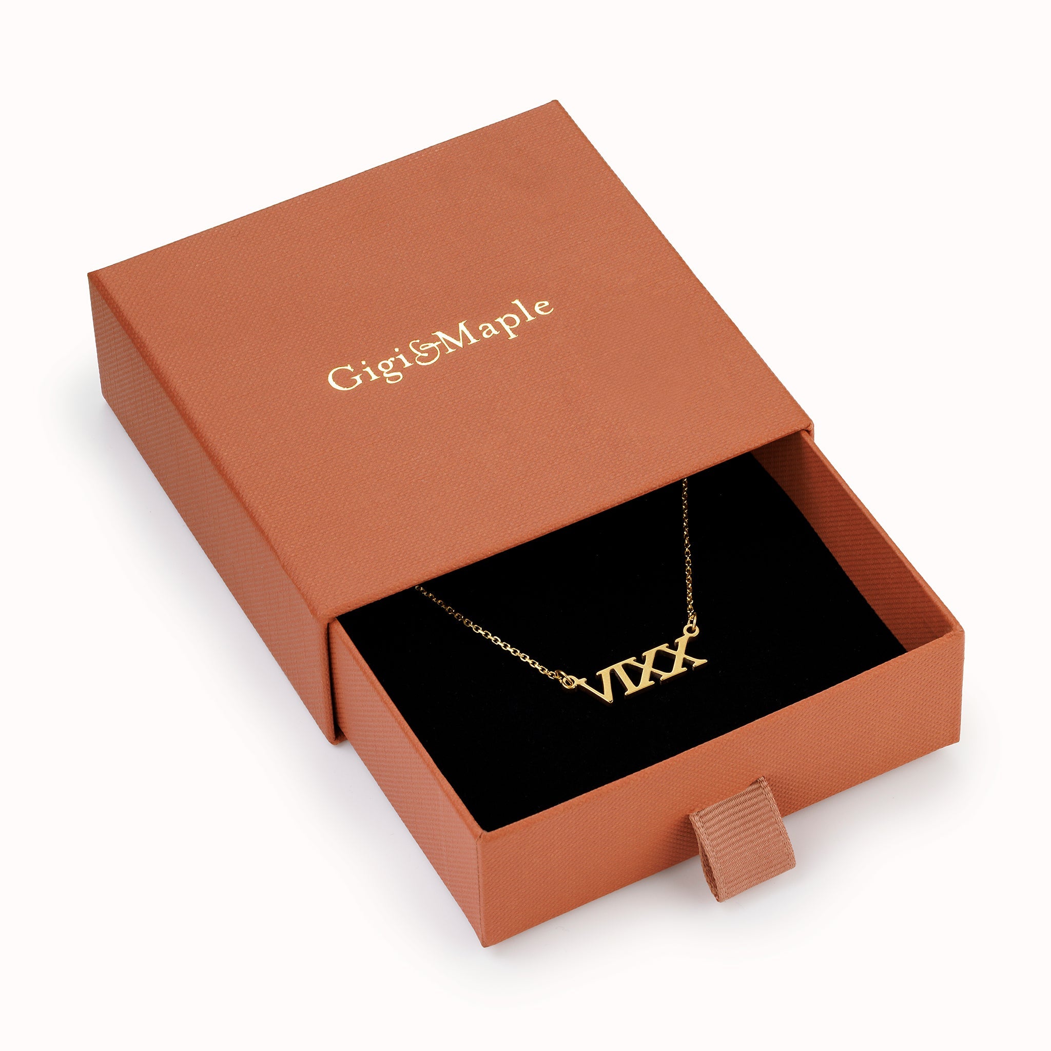 Gigi & Maple Necklace Roman Numeral Necklace by G&M
