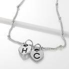 Gigi & Maple Necklace Two Heart Initial Necklace by G&M