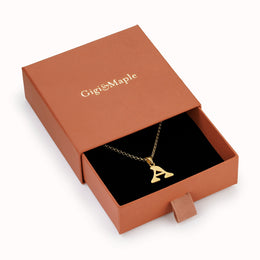 Custom Initial Necklace in Gold, Silver or Vermeil – Custom Letter Pendant by Gigi & Maple